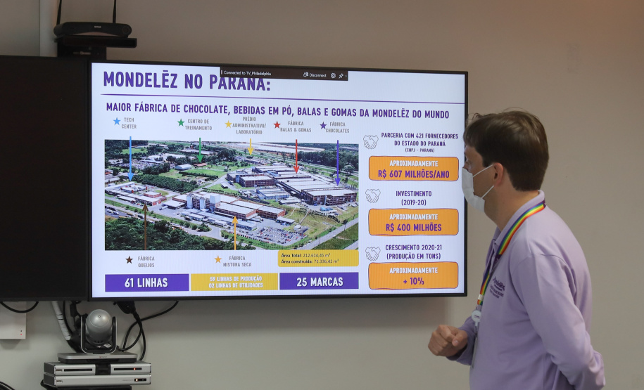 Mondelez O governador Carlos Massa Ratinho Junior visita  nesta terça-feira (10) ,  a empresa Mondelez na Cidade Industrial de Curitiba. Curitiba, 10/08/2021. Foto: Geraldo Bubniak/AEN