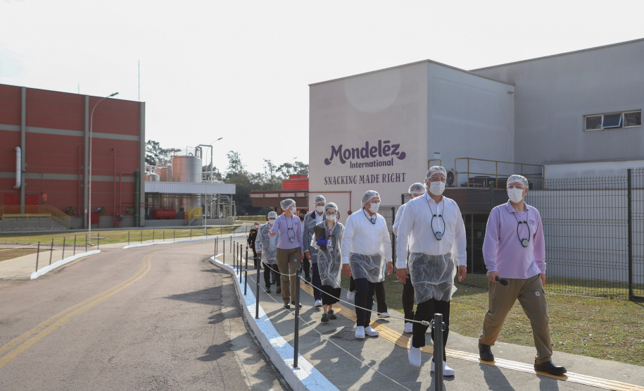 Mondelez O governador Carlos Massa Ratinho Junior visita  nesta terça-feira (10) ,  a empresa Mondelez na Cidade Industrial de Curitiba. Curitiba, 10/08/2021. Foto: Geraldo Bubniak/AEN