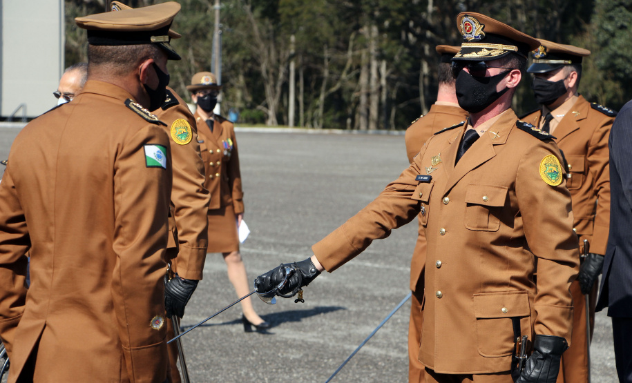 Aniversário de 167 anos da Polícia Militar é marcado com entrega de medalhas e comemoração do Espadim Tiradentes. Foto:Soldado Adilson Voinaski Afonso