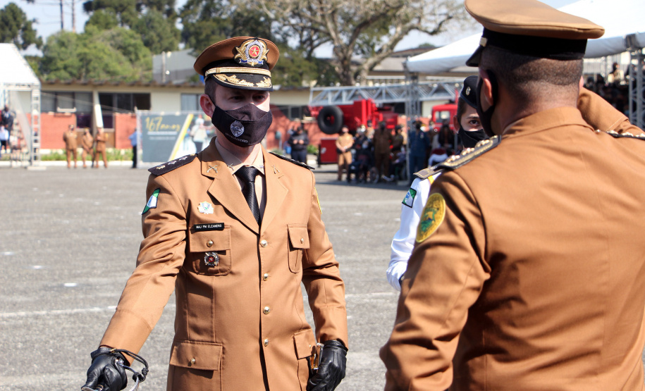Aniversário de 167 anos da Polícia Militar é marcado com entrega de medalhas e comemoração do Espadim Tiradentes. Foto:Soldado Adilson Voinaski Afonso