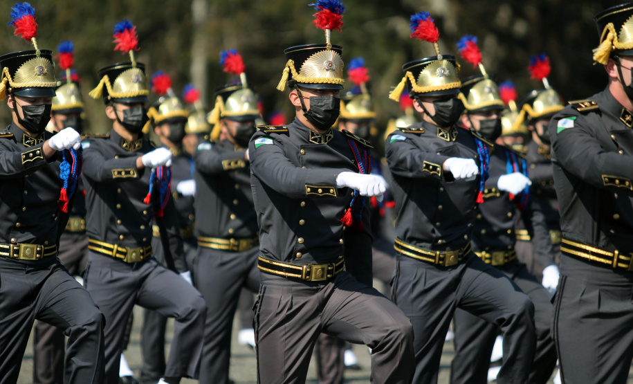 Aniversário de 167 anos da Polícia Militar é marcado com entrega de medalhas e comemoração do Espadim Tiradentes. Foto:Soldado Adilson Voinaski Afonso