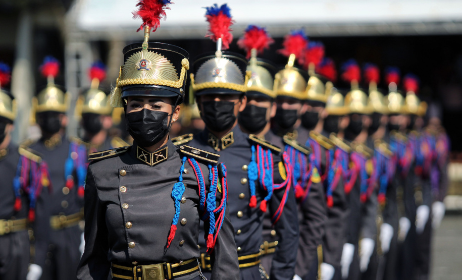 Aniversário de 167 anos da Polícia Militar é marcado com entrega de medalhas e comemoração do Espadim Tiradentes. Foto:Soldado Adilson Voinaski Afonso