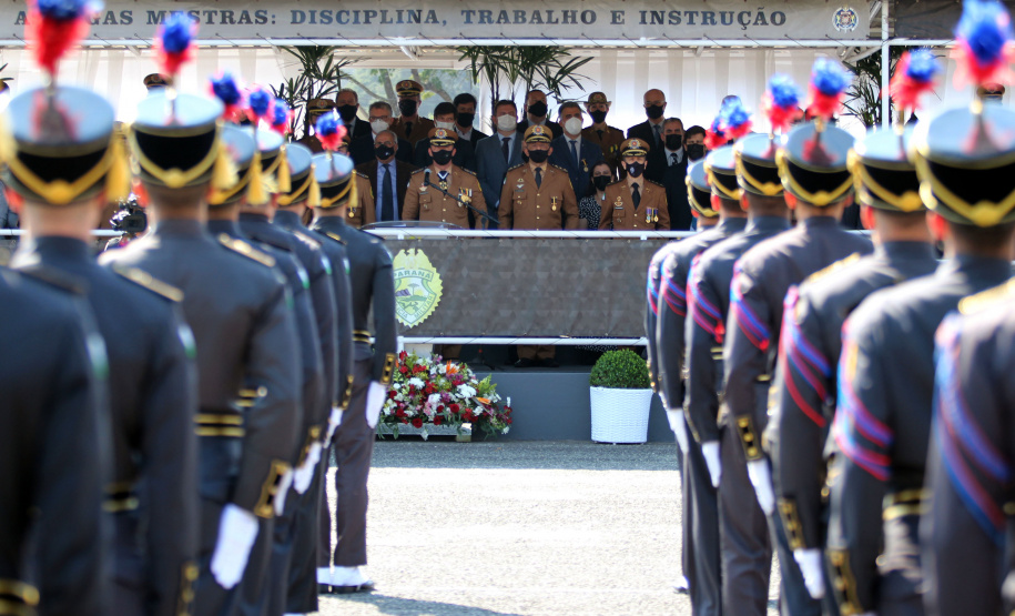 Aniversário de 167 anos da Polícia Militar é marcado com entrega de medalhas e comemoração do Espadim Tiradentes. Foto:Soldado Adilson Voinaski Afonso