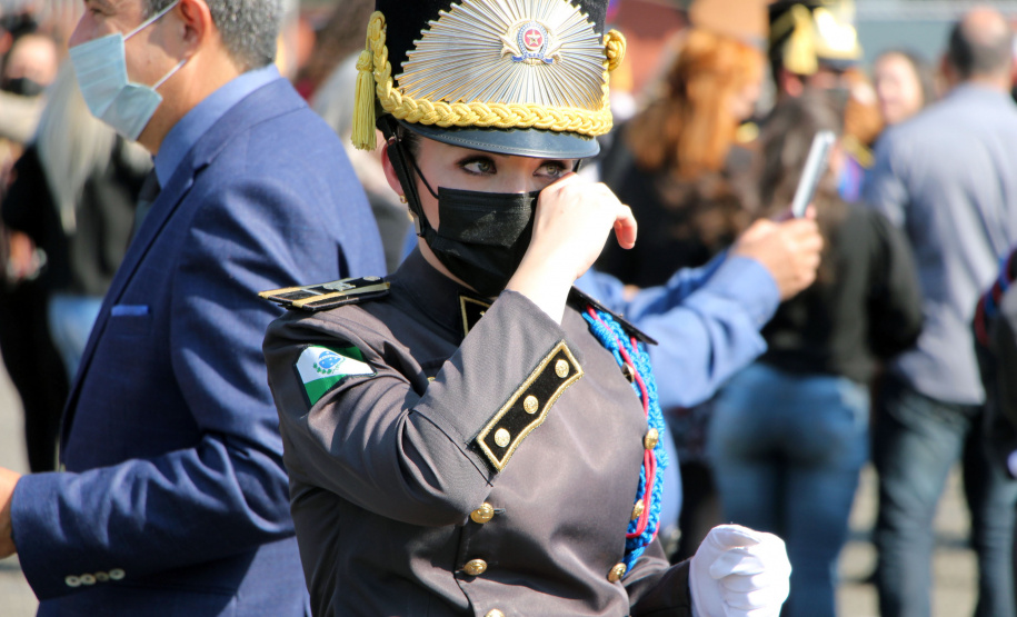 Aniversário de 167 anos da Polícia Militar é marcado com entrega de medalhas e comemoração do Espadim Tiradentes. Foto:Soldado Adilson Voinaski Afonso