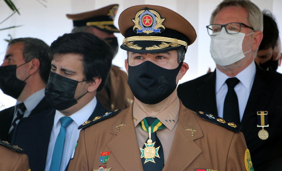 Aniversário de 167 anos da Polícia Militar é marcado com entrega de medalhas e comemoração do Espadim Tiradentes. Foto:Soldado Adilson Voinaski Afonso
