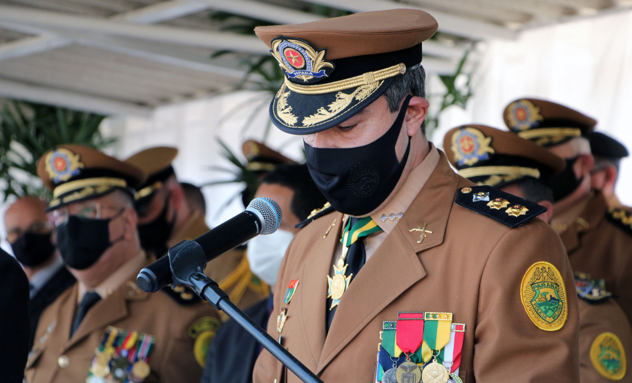 Aniversário de 167 anos da Polícia Militar é marcado com entrega de medalhas e comemoração do Espadim Tiradentes. Foto:Soldado Adilson Voinaski Afonso