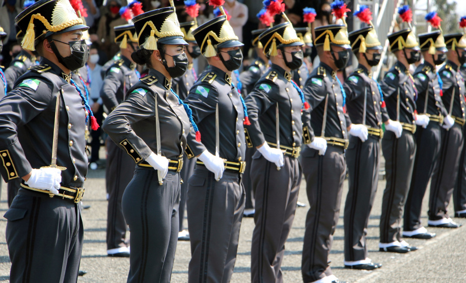 Aniversário de 167 anos da Polícia Militar é marcado com entrega de medalhas e comemoração do Espadim Tiradentes. Foto:Soldado Adilson Voinaski Afonso