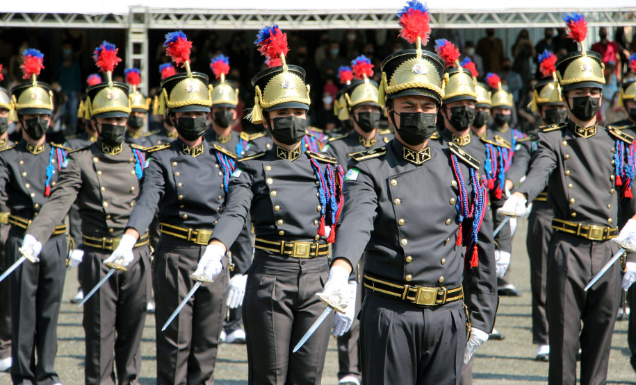 Aniversário de 167 anos da Polícia Militar é marcado com entrega de medalhas e comemoração do Espadim Tiradentes. Foto:Soldado Adilson Voinaski Afonso