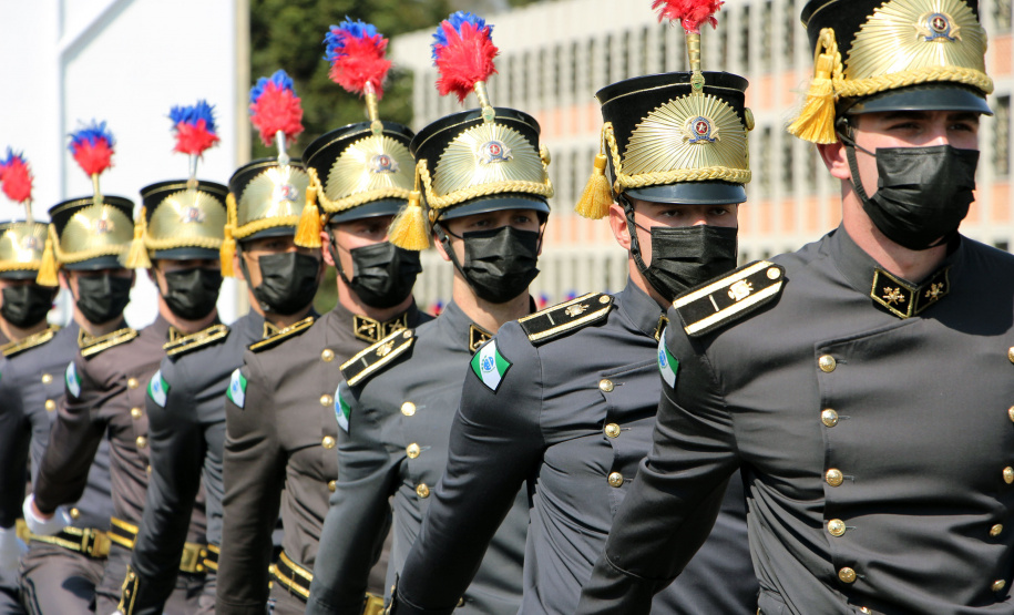 Aniversário de 167 anos da Polícia Militar é marcado com entrega de medalhas e comemoração do Espadim Tiradentes. Foto:Soldado Adilson Voinaski Afonso