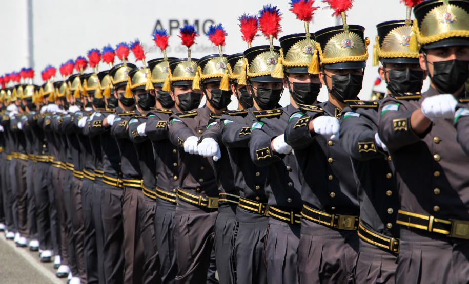 Aniversário de 167 anos da Polícia Militar é marcado com entrega de medalhas e comemoração do Espadim Tiradentes. Foto:Soldado Adilson Voinaski Afonso