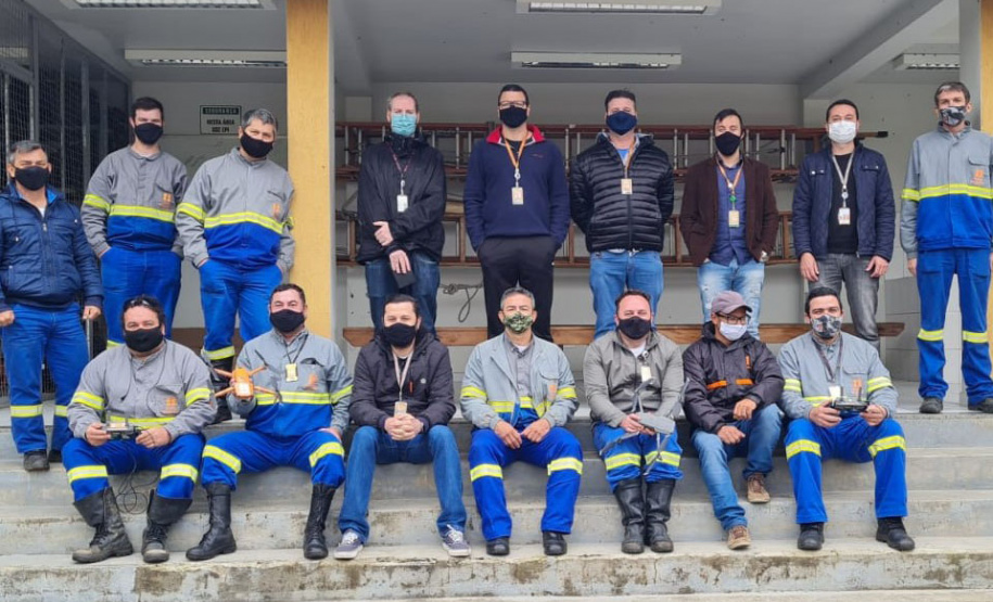 Copel amplia uso de drones para inspeção de redes de energia. Foto:Daniel Cavalheiro/Copel
