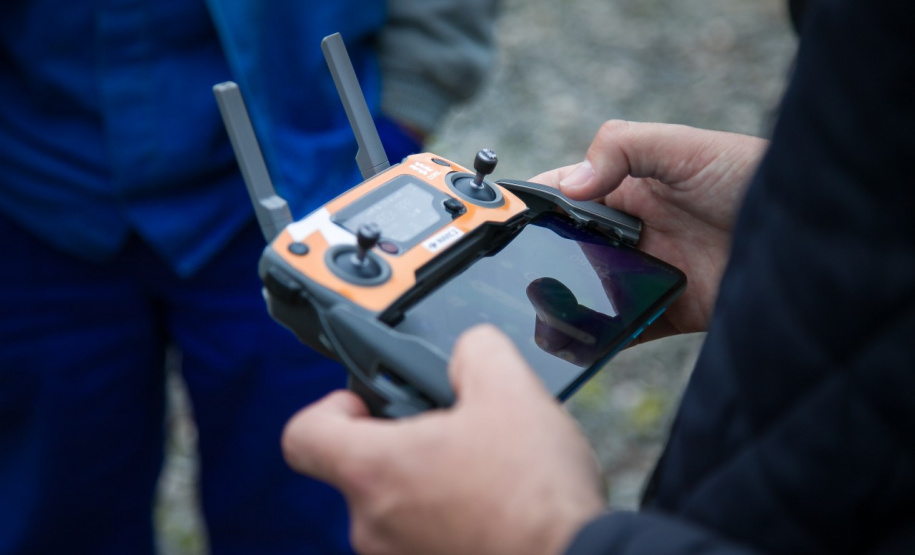 Copel amplia uso de drones para inspeção de redes de energia. Foto:Daniel Cavalheiro/Copel