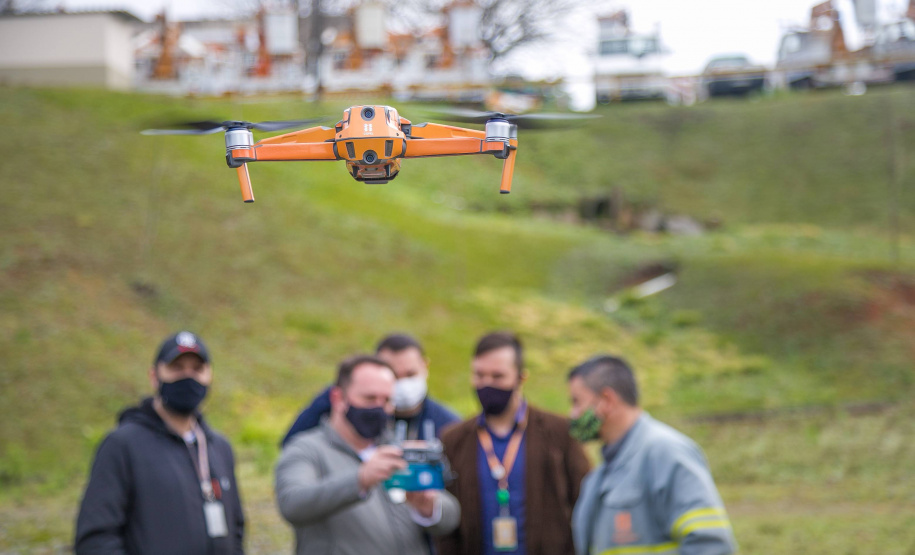 Copel amplia uso de drones para inspeção de redes de energia. Foto:Daniel Cavalheiro/Copel