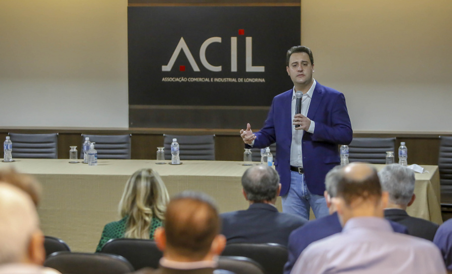 102.08.20201 Governador Carlos Massa Ratinho Junior em reunião com entidades do setor produtivo de Londrina
Foto Gilson Abreu/AEN