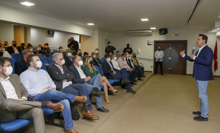 102.08.20201 Governador Carlos Massa Ratinho Junior em reunião com entidades do setor produtivo de Londrina
Foto Gilson Abreu/AEN