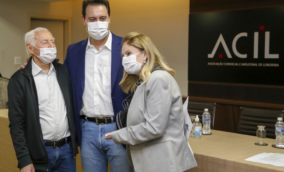 102.08.20201 Governador Carlos Massa Ratinho Junior em reunião com entidades do setor produtivo de Londrina
Foto Gilson Abreu/AEN