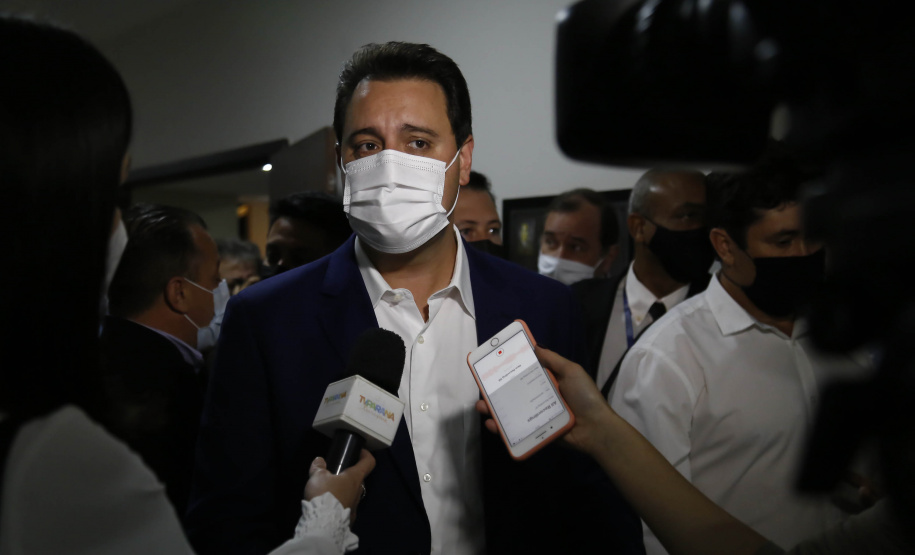 102.08.20201 Governador Carlos Massa Ratinho Junior em reunião com entidades do setor produtivo de Londrina
Foto Gilson Abreu/AEN