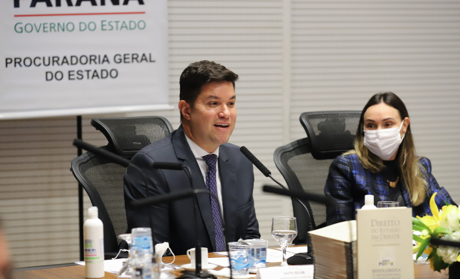 75 anos PGE Evento em comemoraçao ao aniversario de 75 anos da  Procuradoria-Geral do Estado do Paraná - PGE.  Na foto,  Guto Silva ,  Secretário Chefe da Casa Civil no Governo do Estado do Paraná 12/08/2021. Foto: Geraldo Bubniak/AEN