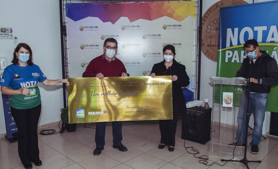 Produtora Rural de Telêmaco Borba é a nova milionária do Nota Paraná - Curitiba, 12/08/2021 - Foto: Secretaria da Fazenda do Paraná