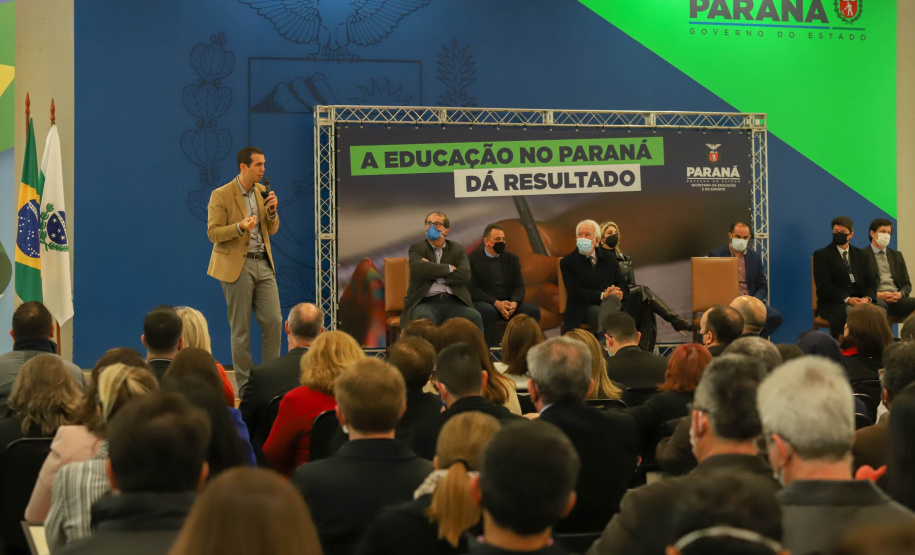 Vice Governador Darci Piana, participa do evento - A Educação no Paraná dá Resultado.  _ Curitiba, 13/08/2021 -  Foto: Ari Dias/AEN