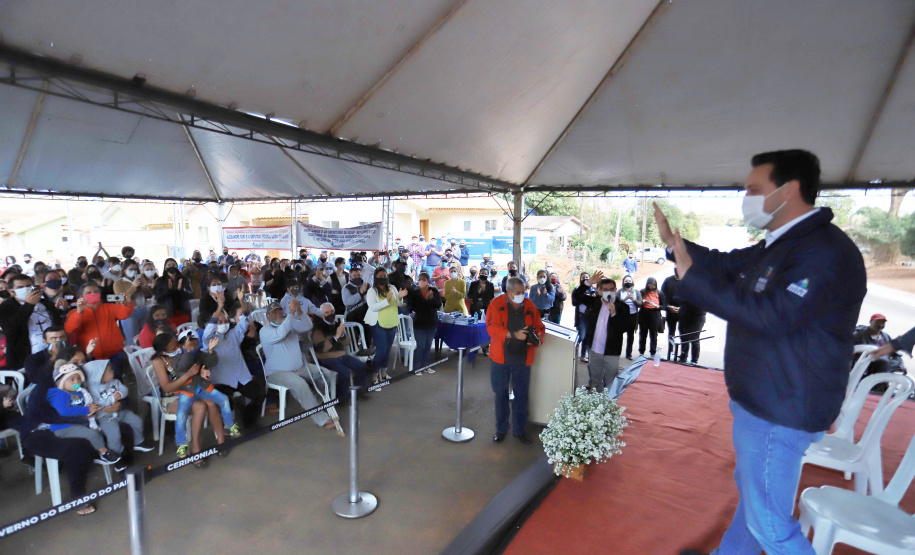 Governador Carlos Massa Ratinho Junior entrega moradias em Itaguajé - Itaguajé, 13/08/2021 - Foto: José Fernando Ogura/AEN