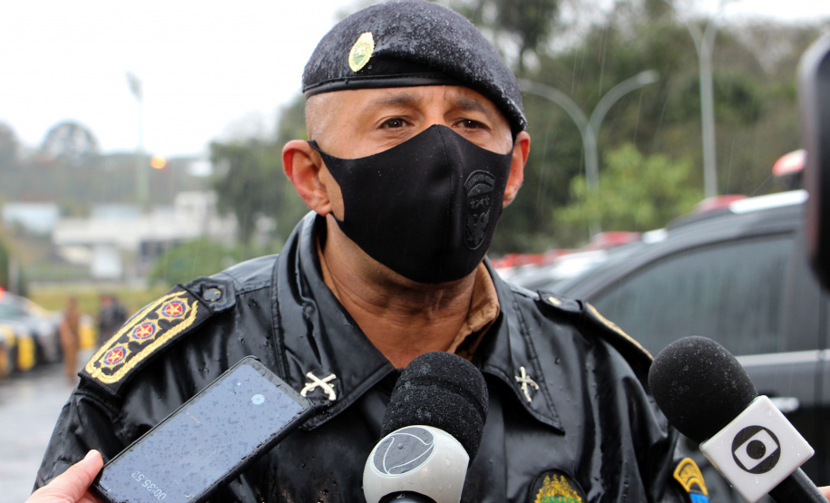 13-08-2021 Lançamento da Operação Pronta Resposta V. Curitiba, 13 de agosto de 2021. Lançamento da Operação Pronta Resposta V. Foto: Cel QOPM Rui Noé Barroso Torres, Subcomandante-Geral da PMPR.