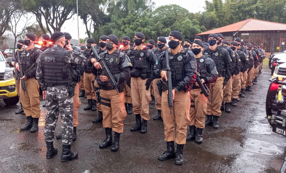 Curitiba, 13 de agosto de 2021. Lançamento da Operação Pronta Resposta V. - Curitiba, 13/08/2021 - Foto: SESP-PR