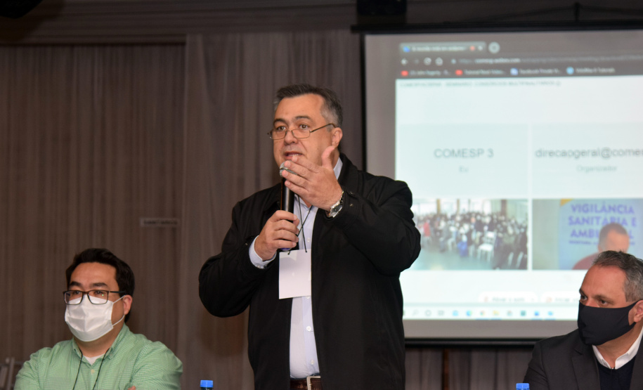 O secretário de Estado da Saúde, Beto Preto, participou nesta sexta-feira (13) de um seminário realizado pelo Consórcio Metropolitano de Saúde do Paraná (Comesp) e anunciou a construção de dois Ambulatórios Médicos de Especialidades (AME’s), um em Colombo (para atendimento a Região Norte) e outro em São José dos Pinhais (Sul), na Região Metropolitana de Curitiba (RMC).. Foto: Américo Antonio/SESA