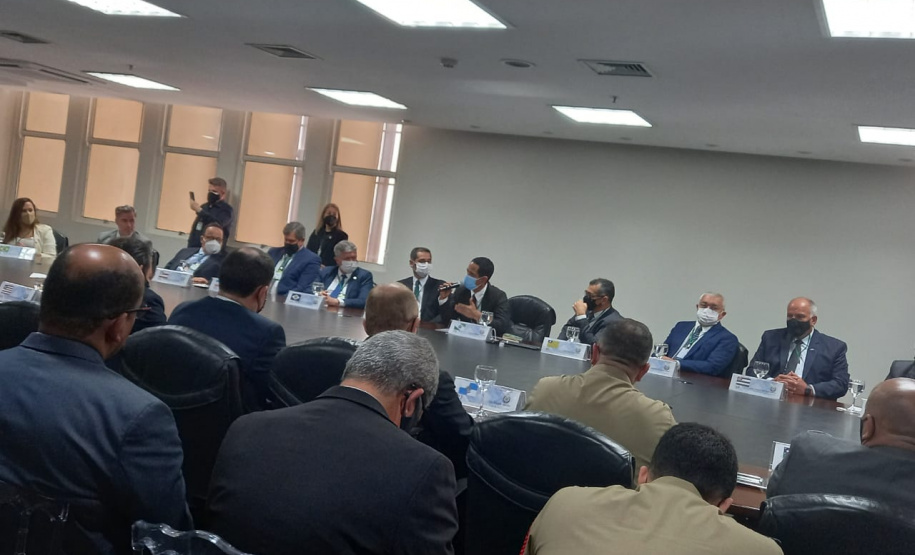 O secretário da Segurança Pública, Romulo Marinho Soares, participou nesta semana da 77ª Reunião Ordinária do Colégio Nacional dos Secretários de Segurança Pública (Consesp) em Goiânia (GO). Proteção do morador do campo foi a principal pauta do encontro. Foto: SESP