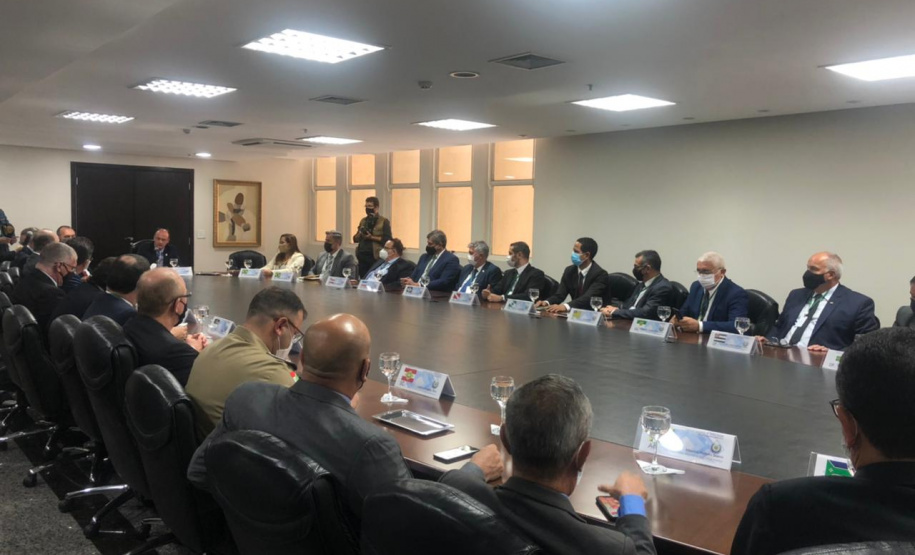 O secretário da Segurança Pública, Romulo Marinho Soares, participou nesta semana da 77ª Reunião Ordinária do Colégio Nacional dos Secretários de Segurança Pública (Consesp) em Goiânia (GO). Proteção do morador do campo foi a principal pauta do encontro. Foto: SESP