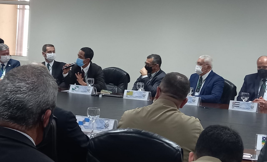 O secretário da Segurança Pública, Romulo Marinho Soares, participou nesta semana da 77ª Reunião Ordinária do Colégio Nacional dos Secretários de Segurança Pública (Consesp) em Goiânia (GO). Proteção do morador do campo foi a principal pauta do encontro. Foto: SESP