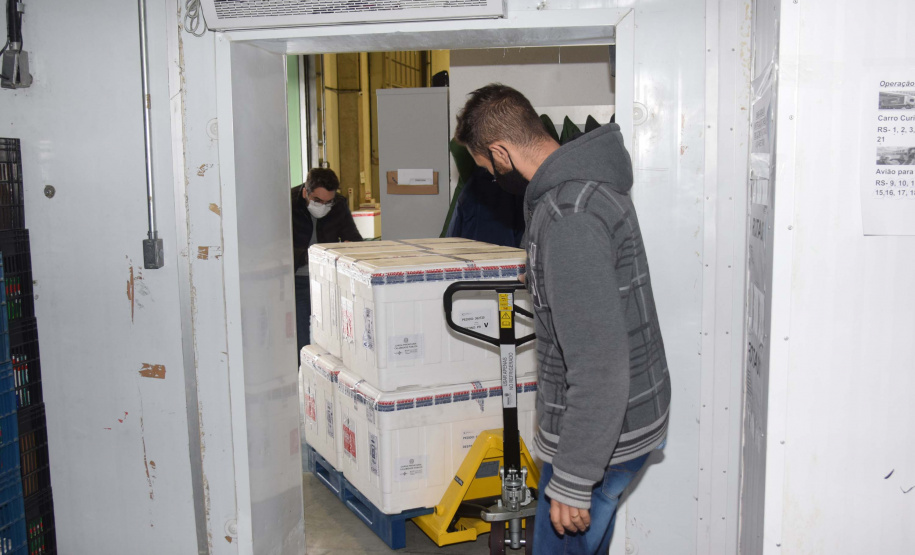 Mais 240,9 mil vacinas contra a Covid-19 chegam ao Paraná
Foto: Américo Antonio/SESA