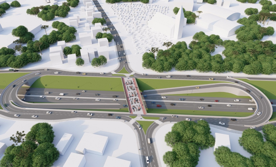 Com investimento do Estado, projeto avança na construção do novo viaduto do Orleans