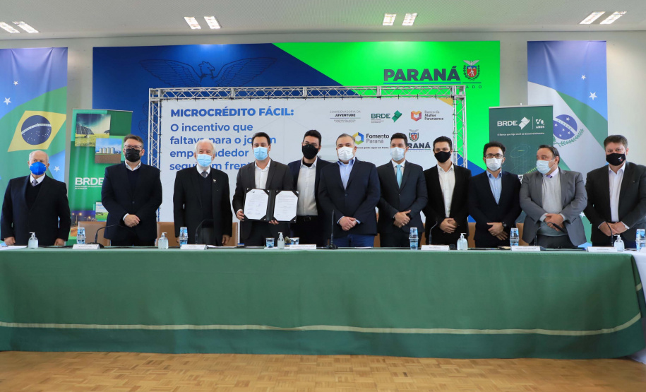 Governador Carlos Massa Ratinho Junior lança Programa de Microcrédito para Jovens Empreendedores. Palácio Iguaçu, 16/08/2021.Foto: José Fernando Ogura/AEN