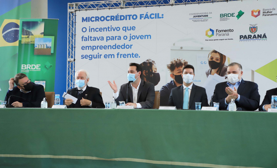 Governador Carlos Massa Ratinho Junior lança Programa de Microcrédito para Jovens Empreendedores. Palácio Iguaçu, 16/08/2021.Foto: José Fernando Ogura/AEN