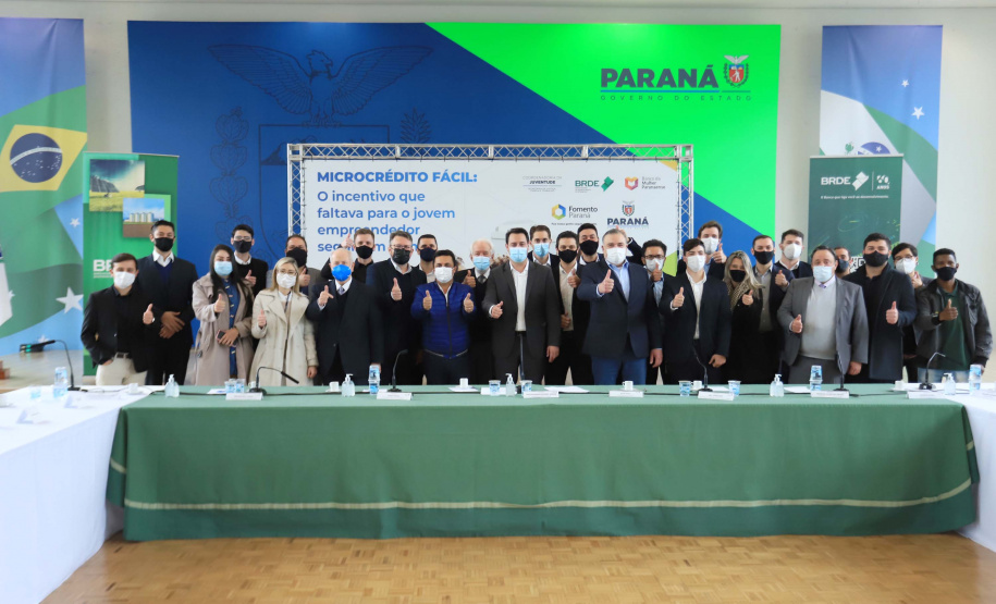 Governador Carlos Massa Ratinho Junior lança Programa de Microcrédito para Jovens Empreendedores. Palácio Iguaçu, 16/08/2021.Foto: José Fernando Ogura/AEN