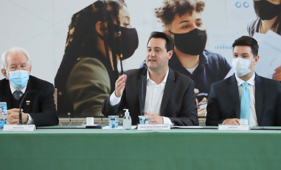 Governador Carlos Massa Ratinho Junior lança Programa de Microcrédito para Jovens Empreendedores. Palácio Iguaçu, 16/08/2021.Foto: José Fernando Ogura/AEN