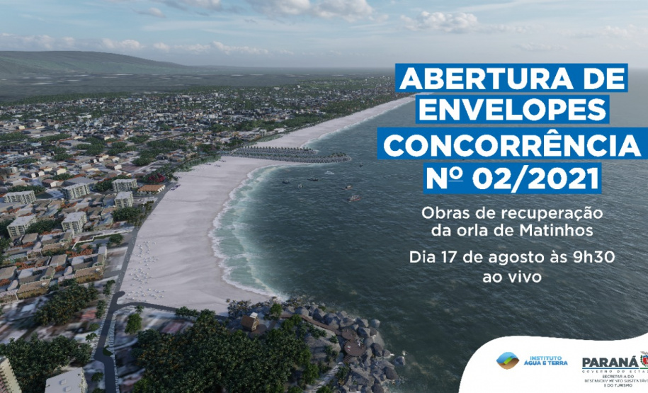 Em transmissão ao vivo pela internet, IAT realiza abertura de propostas das empresas interessadas em obras no Litoral
