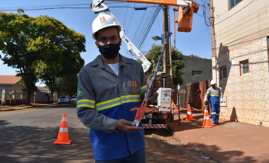 Mutirão da Copel promoveu inspeção e limpeza das rede. Foto:Rakelly Calliari/COPEL