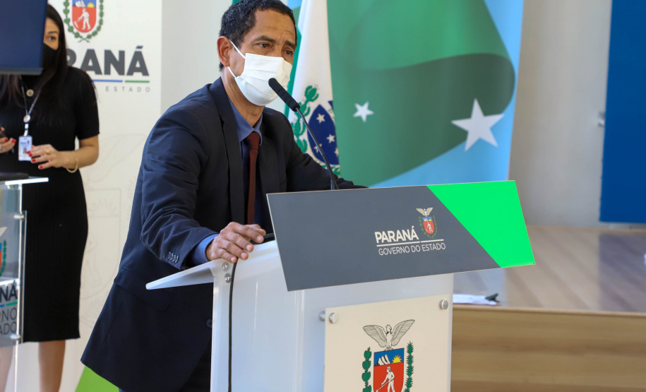 Segurança O governador Carlos Massa Ratinho Junior anuncia nesta terça-feira (17) o pagamento das promoções e progressões dos profissionais vinculados à Secretaria de Estado da Segurança Pública.Foto: Ari Dias/ AEN.