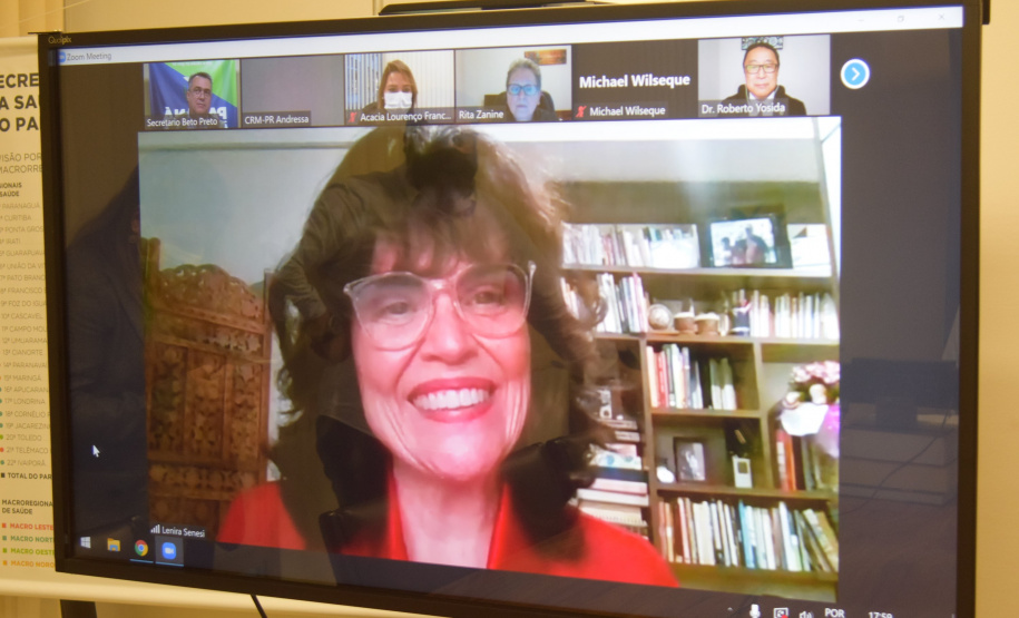 Sesa e entidades debatem prescrição de vacinas contra a Covid-19 em gestantes   Foto: Américo Antonio/SESA