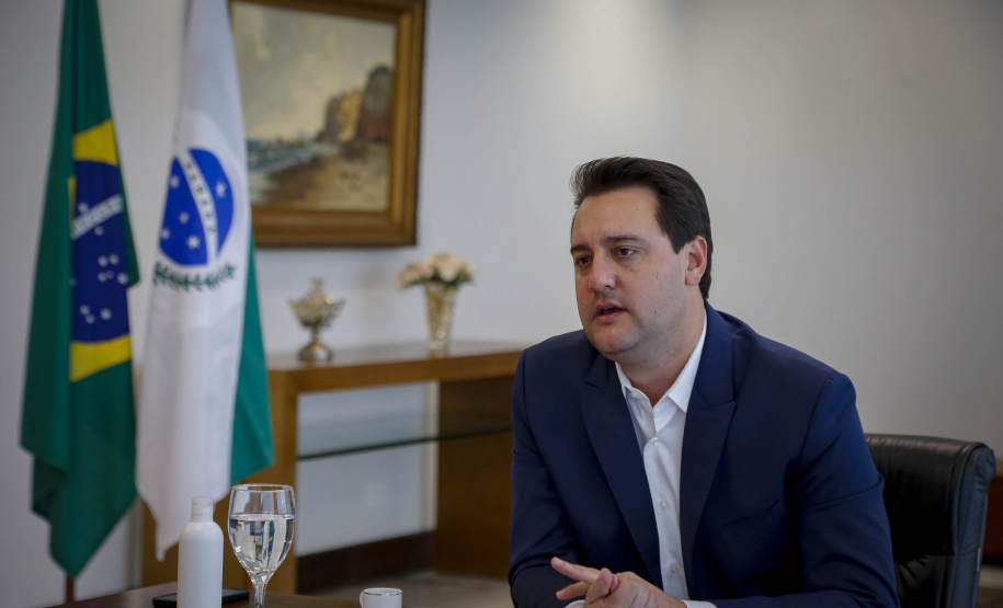 19.08.2021 - Videoconferência Governador Carlos Massa Ratinho Junior com CNH Industrial.
Foto Gilson Abreu/AEN