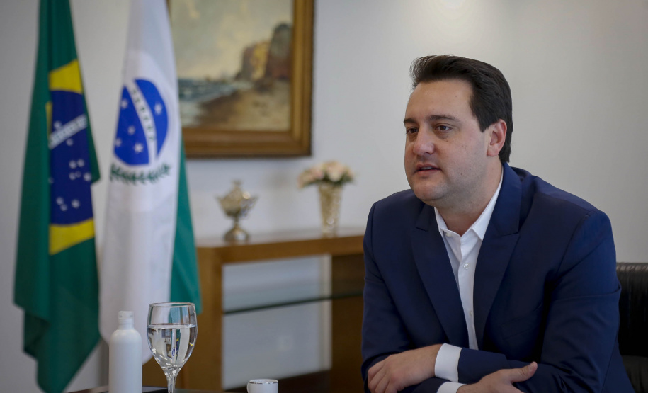 19.08.2021 - Videoconferência Governador Carlos Massa Ratinho Junior com CNH Industrial.
Foto Gilson Abreu/AEN