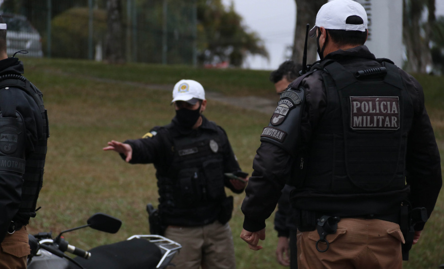 No Dia Nacional do Ciclista, PM relembra cuidados com veículos frageis no trânsito  -  Curitiba, 19/08/2021  -  Foto: PMPR