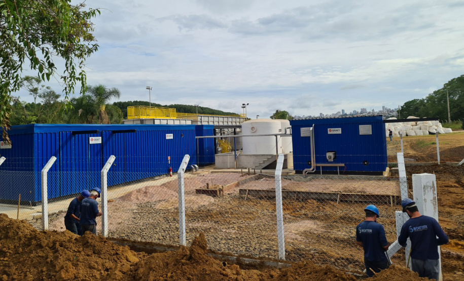 Sanepar amplia Estação de tratamento de Esgoto em Ponta Grossa.Foto: Sanepar