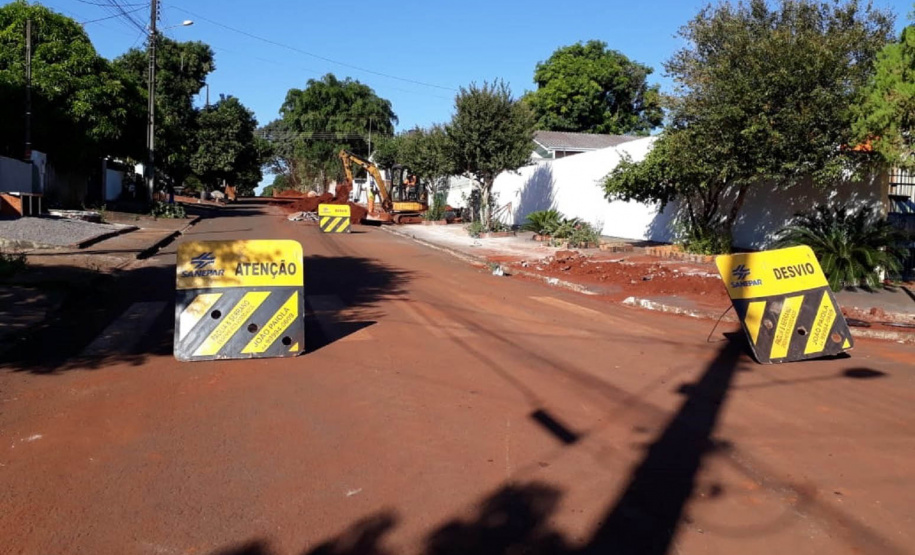 Sanepar amplia a rede coletora de esgoto em Campo Mourão.Foto: Sanepar