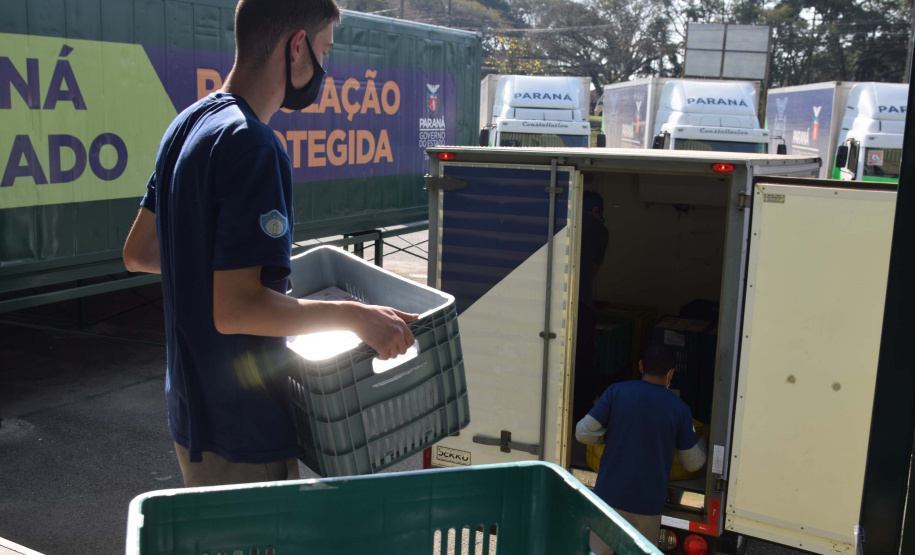 Estado distribui 445.388 vacinas contra a Covid-19 e 49.750 medicamentos para intubação; veja divisão. Foto: Américo Antonio/SESA
