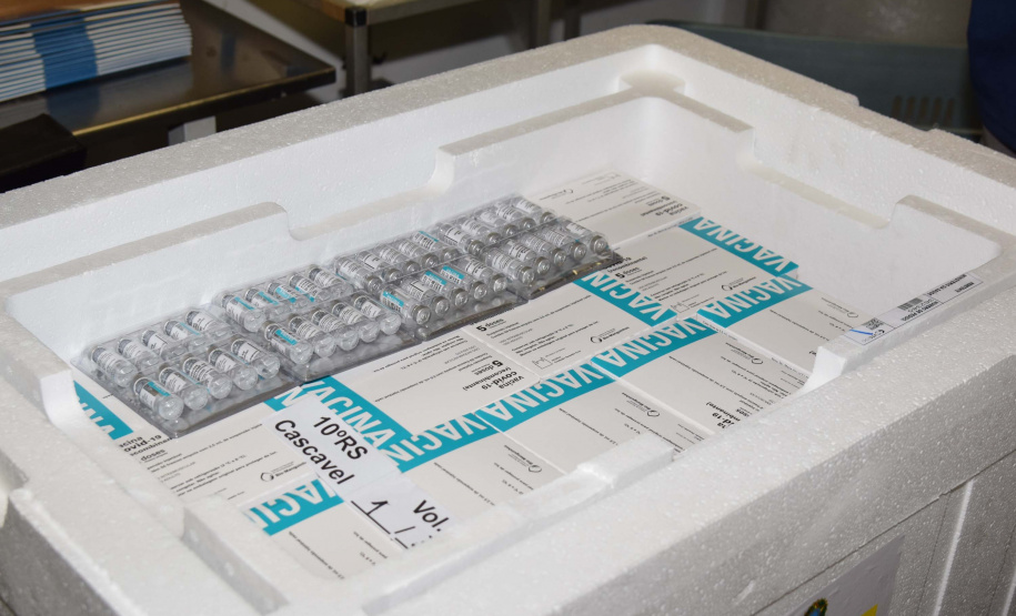 Estado distribui 445.388 vacinas contra a Covid-19 e 49.750 medicamentos para intubação; veja divisão. Foto: Américo Antonio/SESA