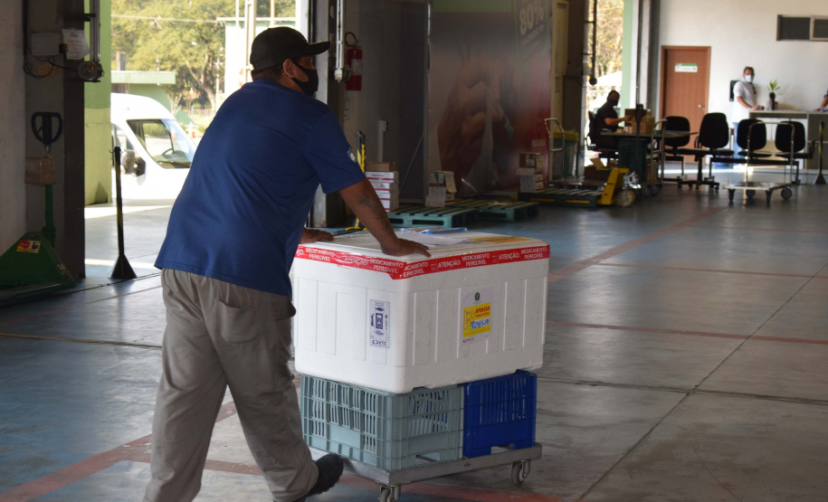 Estado distribui 445.388 vacinas contra a Covid-19 e 49.750 medicamentos para intubação; veja divisão. Foto: Américo Antonio/SESA
