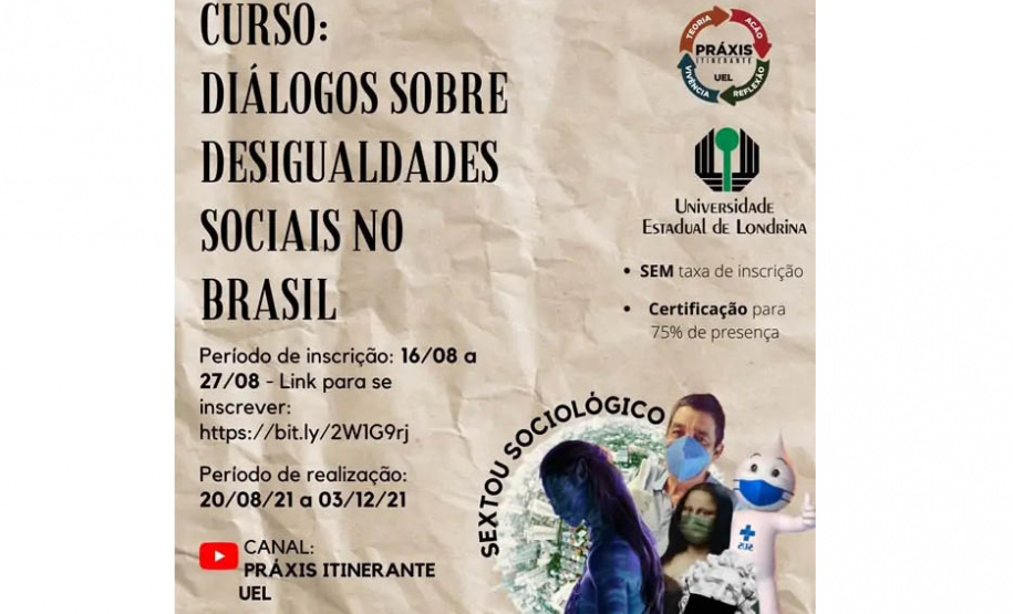 UEL: Desigualdade social é tema de encontros do “Sextou Sociológico”  -  Foto: UEL